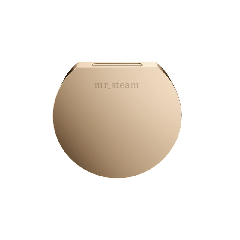 Tête à vapeur Designer avec réservoir AromaTherapie de 3 po rond , Or poli
