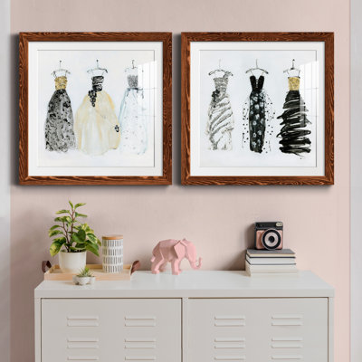 Bling Night out I - ensemble de 2 peintures encadrées