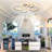 Black Ceiling Fan With Lights Remote Control And APP Control, Dimmable With Remote 7 Blades 6 Speeds Of Wind-639358849
