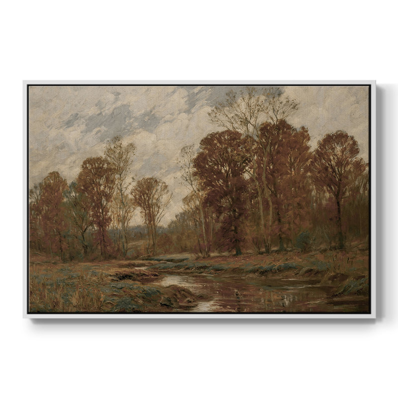 «Vintage Landscape-DCX» sur toile, Toile encadrée flottée blanche, H 17 po x l 25 po x P 2 po