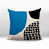 Turquoise / noir / blanc cassé