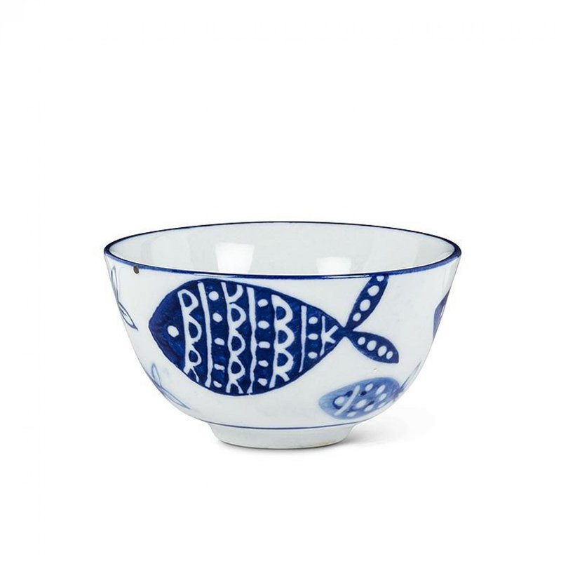 Fish Patterned Rice Bowl in , 3"