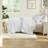 Premium Bedding Sets Microfiber Comforter White Floral Design