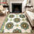 Vintage Style Area Rug, Colorful Floral Pattern, Machine Washable Non Slip, Indoor Decor for Living Room Bedroom Entryway Front Door Kitchen Balcony Apartment Cozy Home-129037050