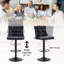 Tabouret de bar pivotant à hauteur réglable avec dossier et coussin de siège large (ensemble de 4)-1848337565-1848337566