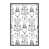 Toile avec cadre en bois gris