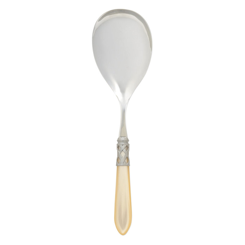 Aladdin Stainless Steel Serving Spoon, Ivory