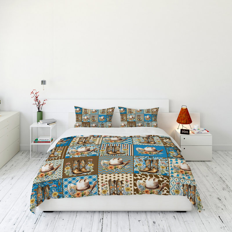 Modern & Contemporary Duvet Cover, Twin Duvet Cover + 1 Queen Sham
