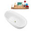 Baignoire autoportante et plateau 60 "avec drain interne 60" Streamline-101413152
