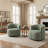 Bryonie Upholstered Swivel Barrel Chair-2039606047