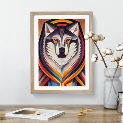 Wolf In Abstract No.1 - Print