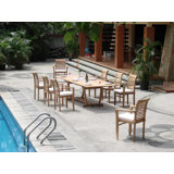 Farnsworth Outdoor 11 - Piece Teak Dining Set