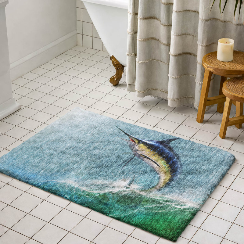 Tapis à voilure à poil long de qualité supérieure lavable à la machine ADS147, 1 pi 8 po x 2 pi 6 po