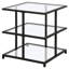 Falito Glass Top Frame End Table-1843831203
