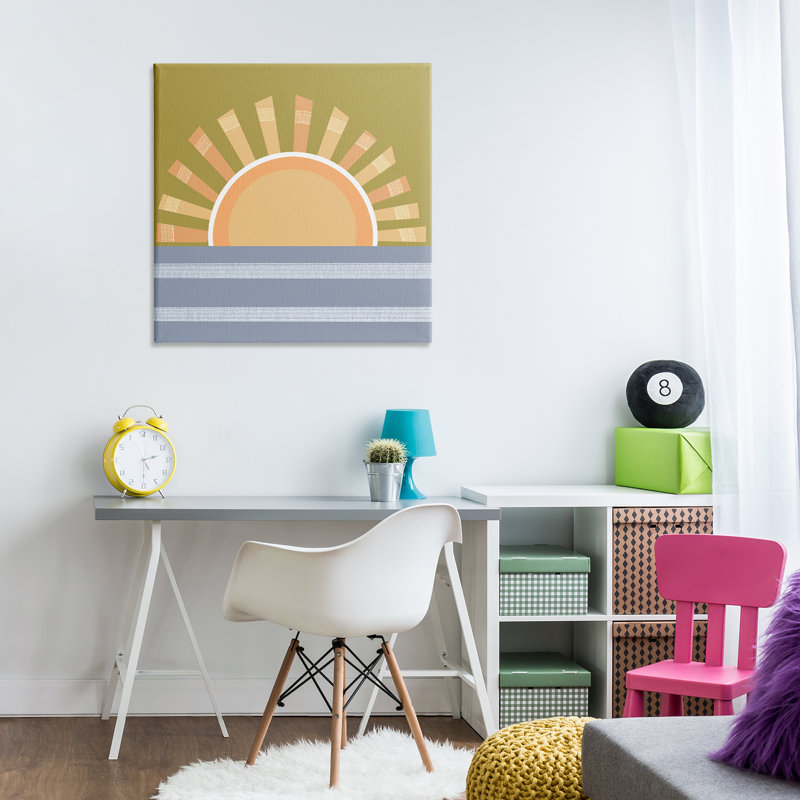 «Rising Sun Over Ocean» par Tina Finn, H 30 po x l 30 po