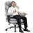 28.7" Deep Seat Office Chair With High Back,Foot Rest & Arms,Wide Gaming Chair With Lumbar Support For Home Office-1466886348