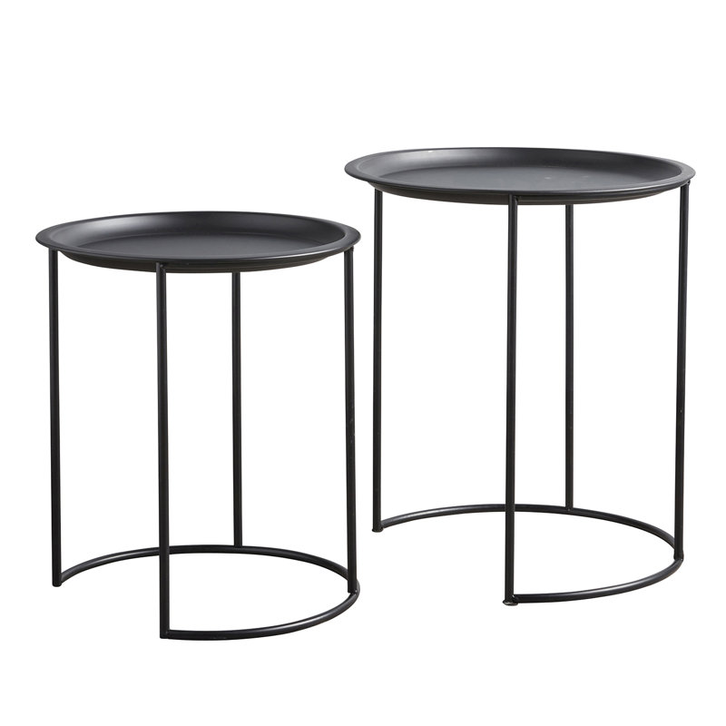 Stainless Steel Top Nesting Tables