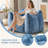 Oversized Bean bag Chair Faux Fur large Bean Bag Lounger Sofa,Without Assembly Single Sofa-114293137