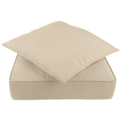 Outdoor Cushion - 24x24 Outdoor Chair Cushions with Sun and Water-Resistant Removable Covers - Memory Foam Patio Cushions by Lavish Home