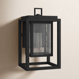Republic Black 1 - Bulb Outdoor Wall Lantern