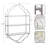 Leoh 3 Piece Hexagon Metal Floating Shelf-893336641