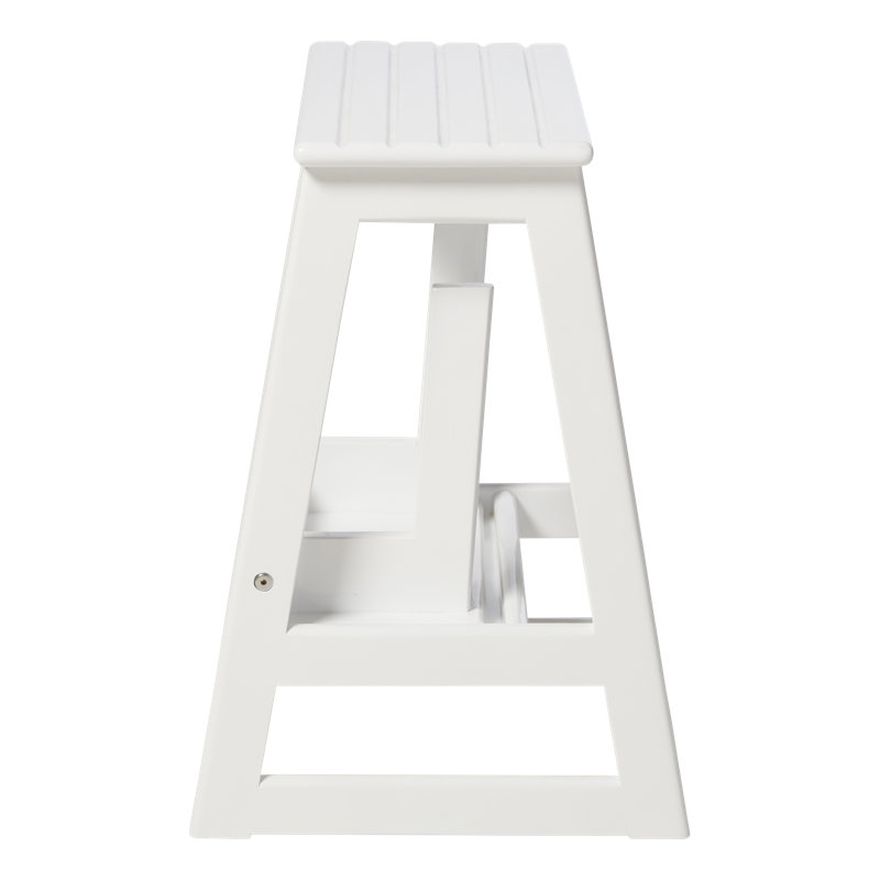 Illman 2 - Step Wood Step Stool, White