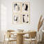 «Neutral Abstract Line Illustration Relax Minimalist Modern Décoration murale», 4 pièces-101520089-101520087