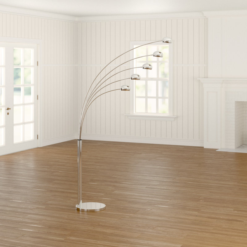 210cm Chrome Arched Floor Lamp