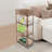 Multifunctional 4 Tier Rolling Utility Cart Organizer