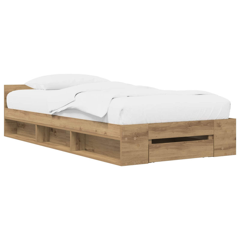 Bed Frame, Artisan Oak