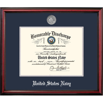 Navy Discharge Petite Picture Frame