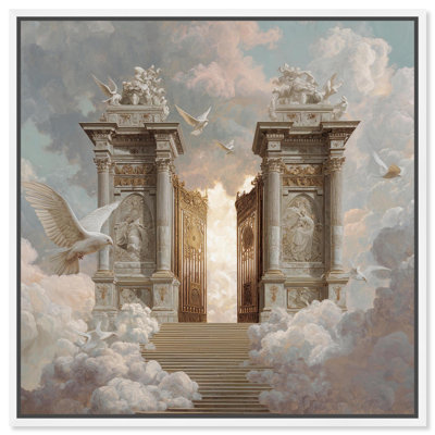 Heavens Gates Christian Decor Canvas Print by Art Remedy