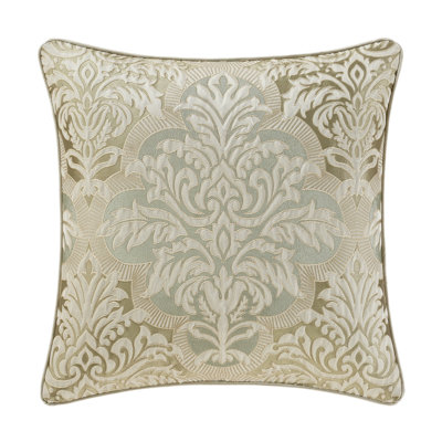 ANASTASIA 20" SQUARE EMBELLISHED DECORATIVE THROW PILLOW