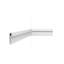Moulure en polystyrène blanc apprêté P 3/4 po x l 3 1/4 po x L 78 3/4 po