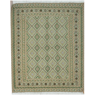 Flatweave Wool Geometric Indoor Rug