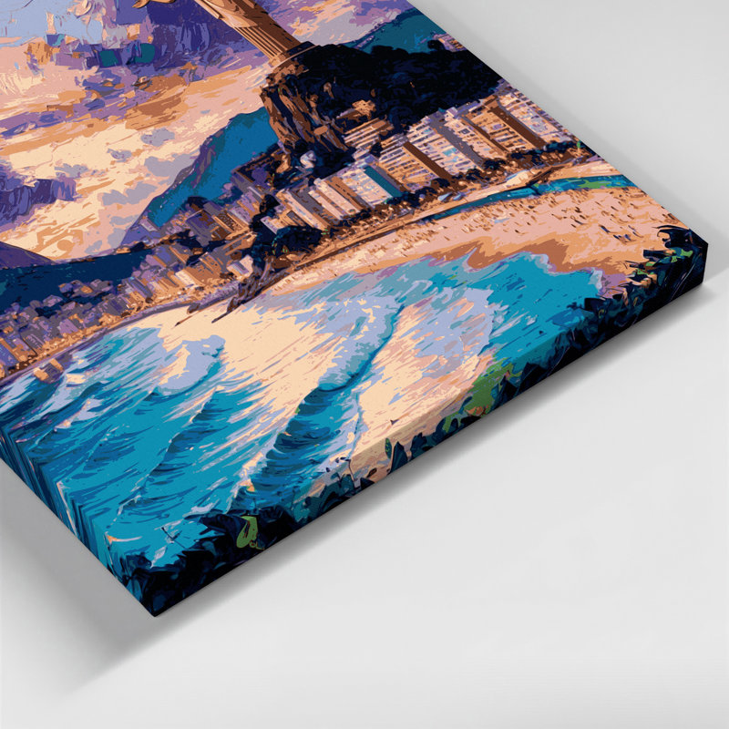 Art mural sur toile, "Cities Rio de Janeiro", Brésil, H 8 po x l 10 po