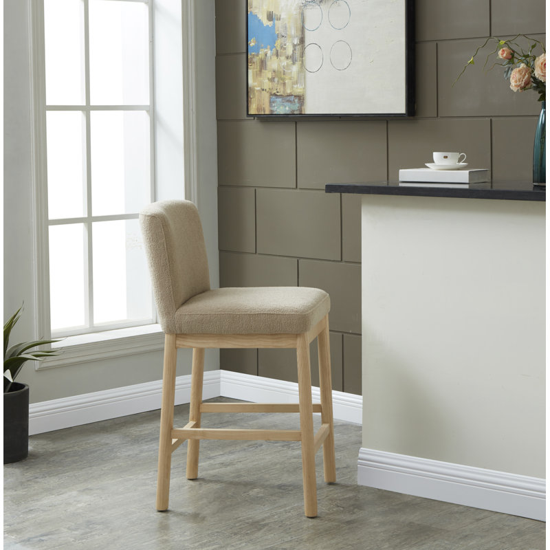 Connie Boucle Counter Stool, Oatmeal