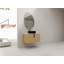 Meuble-lavabo de 30 po avec lavabo d'art en céramique et dalle de pierre artificielle, porte à fermeture en douceur, montage mural, contreplaqué (emballage KD)-259457974