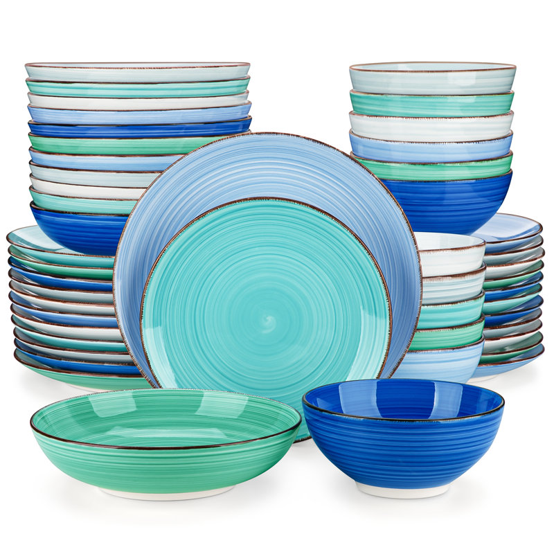 Dinnerware , Blue/Green