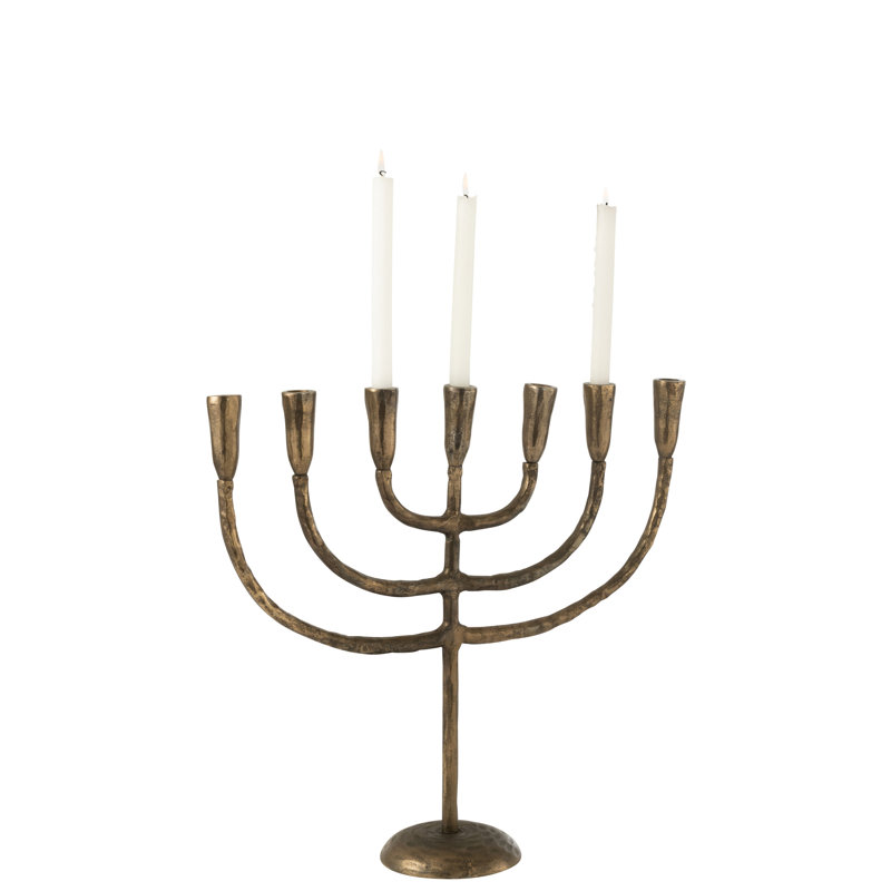A Nice Product Metal Tabletop Candelabra, Bronze
