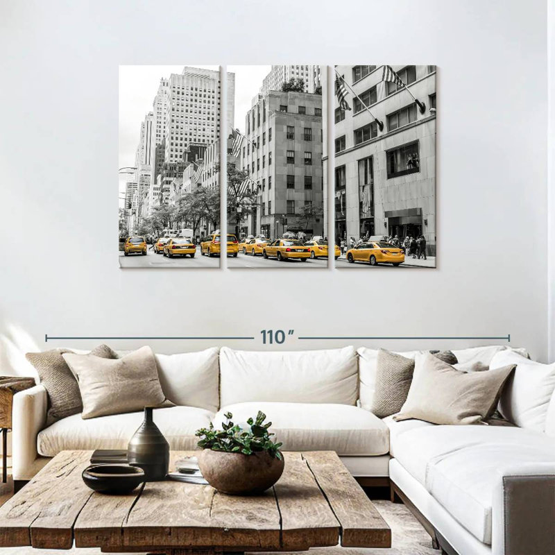 Mehar NYC Cabs Pop, 48" H x 74" W