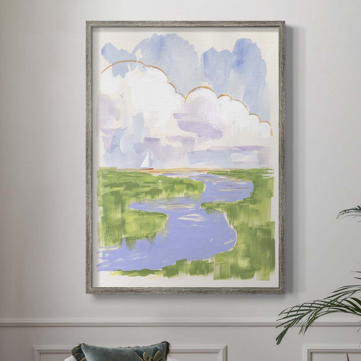 Ivy Bronx Low Country River Vista I Framed Print - Solid Wood | Wayfair