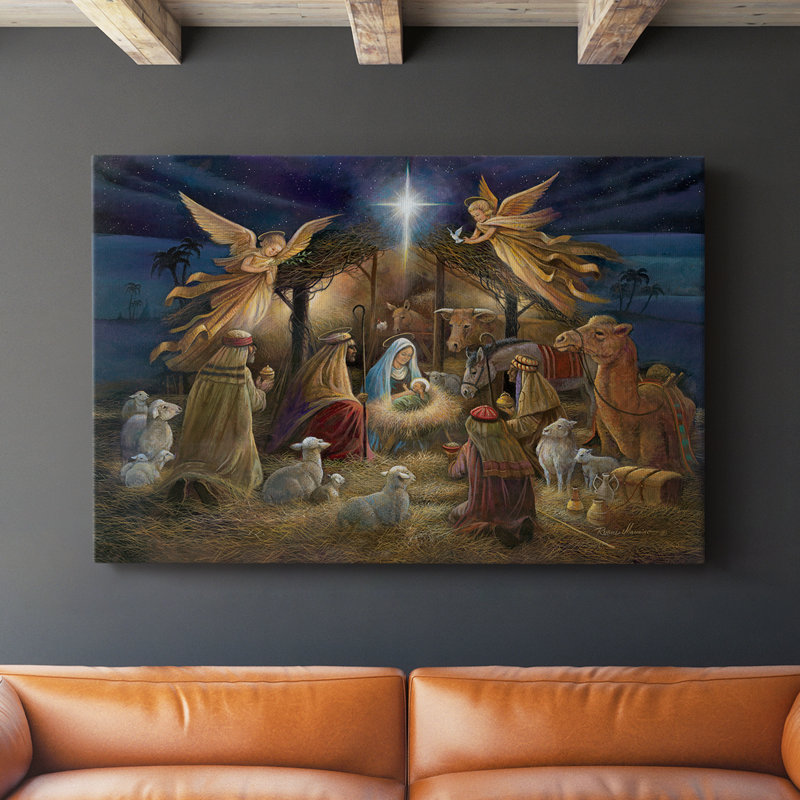 Nativity -Gallery Wrapped Cavas, 12" H x 18" W