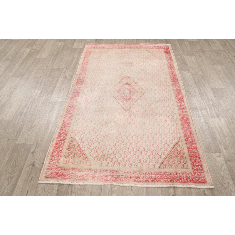 One-of-a-Kind 3'9" X 6'2" 1920s Wool Area Rug in