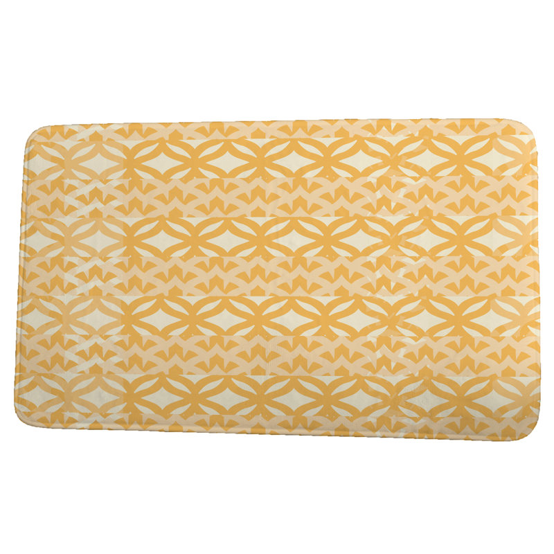 Tapis de bain Dotson, l 34 po x L 21 po, Jaune