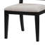 Chaise d'appoint Nayib en gris et noir