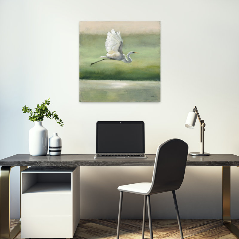 Art contemporain avec animaux, H 18 po x l 18 po