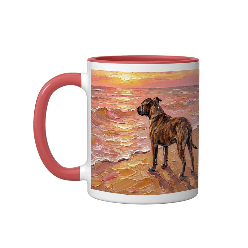 Ceramic Coffee Mug, Red