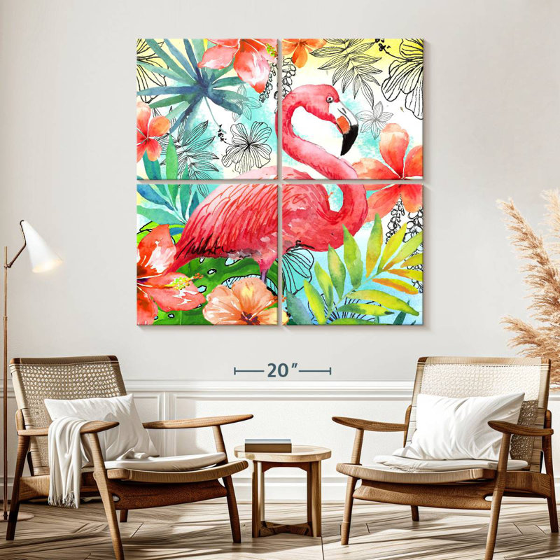 Carré flamant rose Brampt
