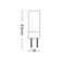 3 Watt (30 Watt Equivalent), G4 LED, Dimmable Light Bulb, Warm White (3000K) G4/Bi-pin Base